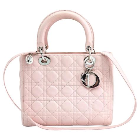 lady dior patent pink|Dior lambskin bag.